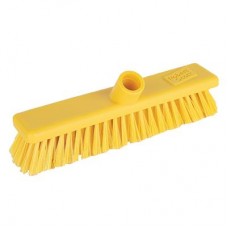 Hygiene Brush Head 12 Inch Yellow Hard