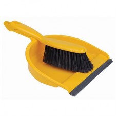 Dust Pan & Brush Set Yellow