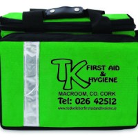 TK Green Sports First Aid Bag Branded Empty